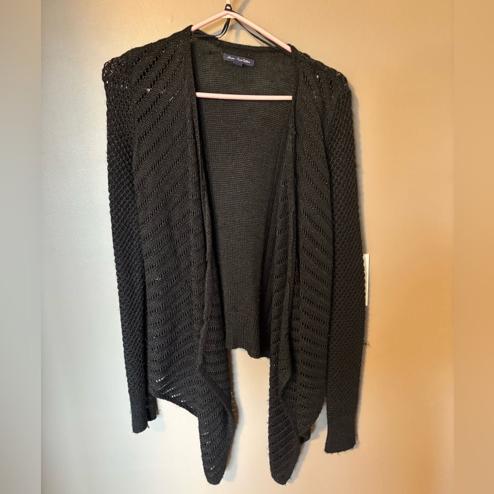 American Eagle Outfitters Black Knit Cardigan